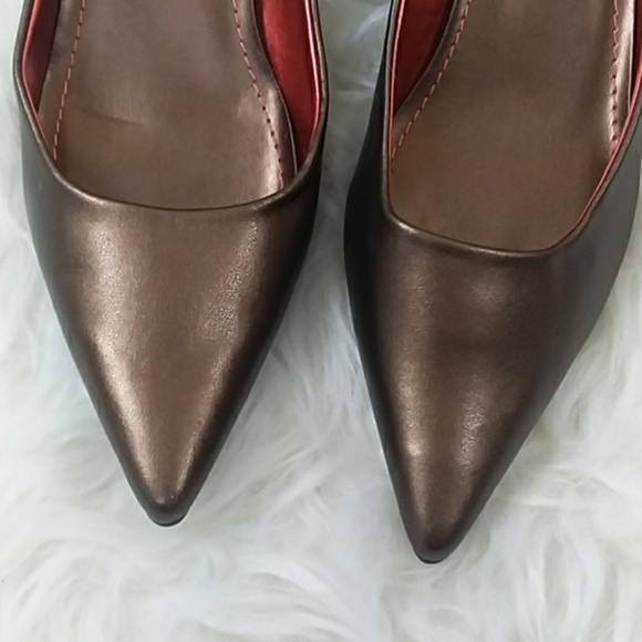 Candie's Bronze Kitten Heels - Picture 2 of 7